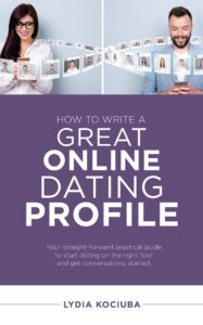 Book cover how to write a great online dating profile.